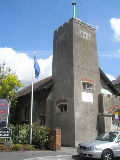 Tower next to Saville Place, Englefield Green day and community centre.
