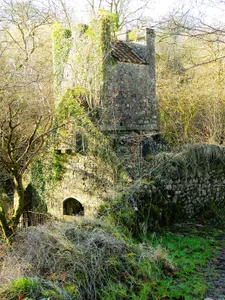 Tower of old church of St Gwynno