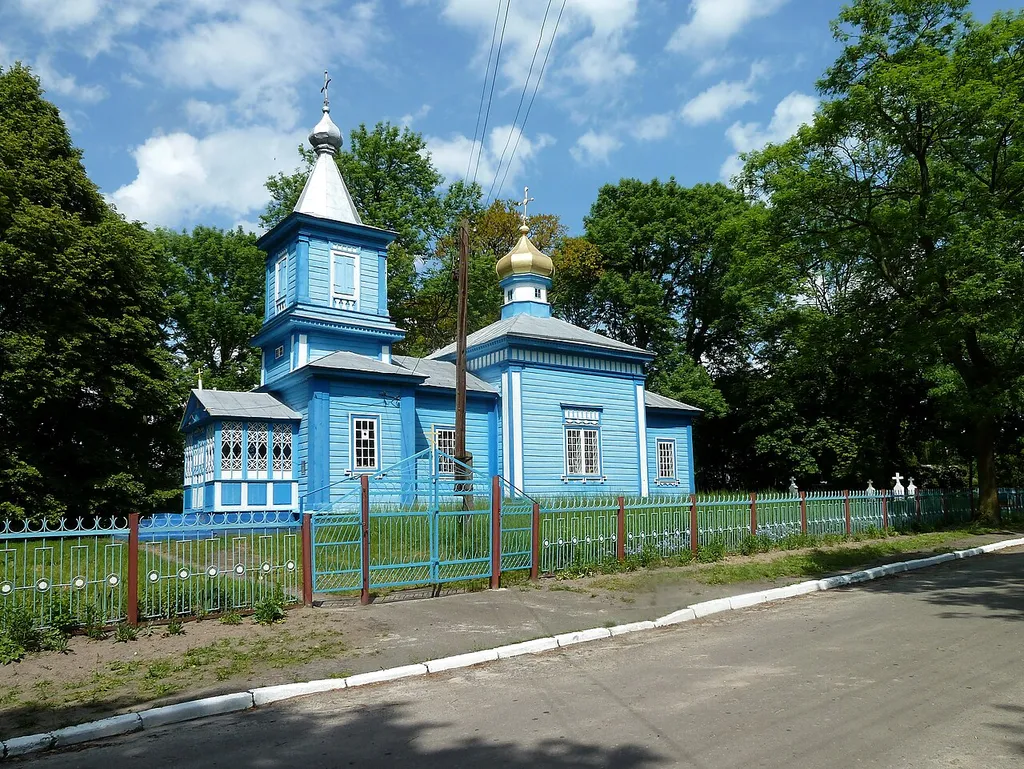 Церква різдва Богородиці (дер.) (1881 рік) - загальний вигляд з вулиці - с.Вербичне Турійський район Волинська область Україна