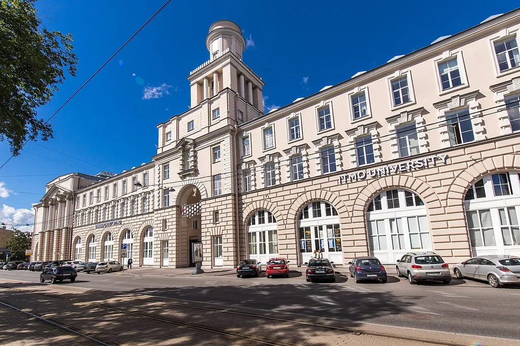 The main building of ITMO University located at the address: 49 Kronverksky Prospect, St. Petersburg, Russia.