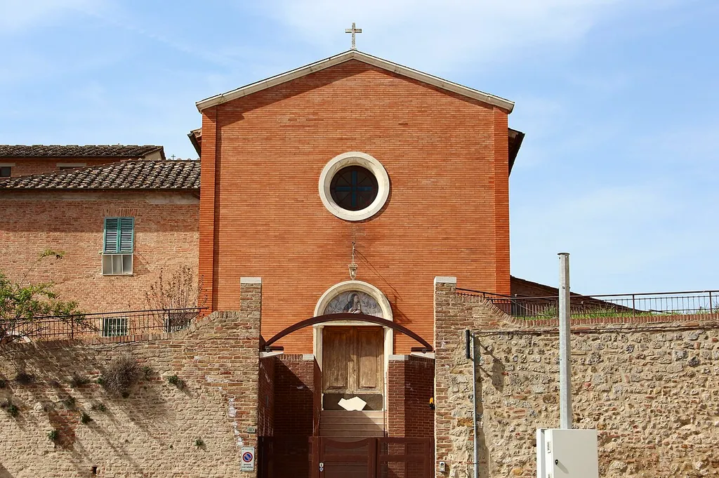Church of Santa Chiara, part of the convento Convento delle Clarisse, Siena, the Tuscany region, Italy.