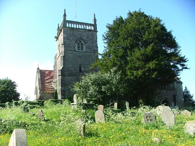 St Arilda's parish church, Oldbury-on-Severn, Gloucestershire, seen from the north