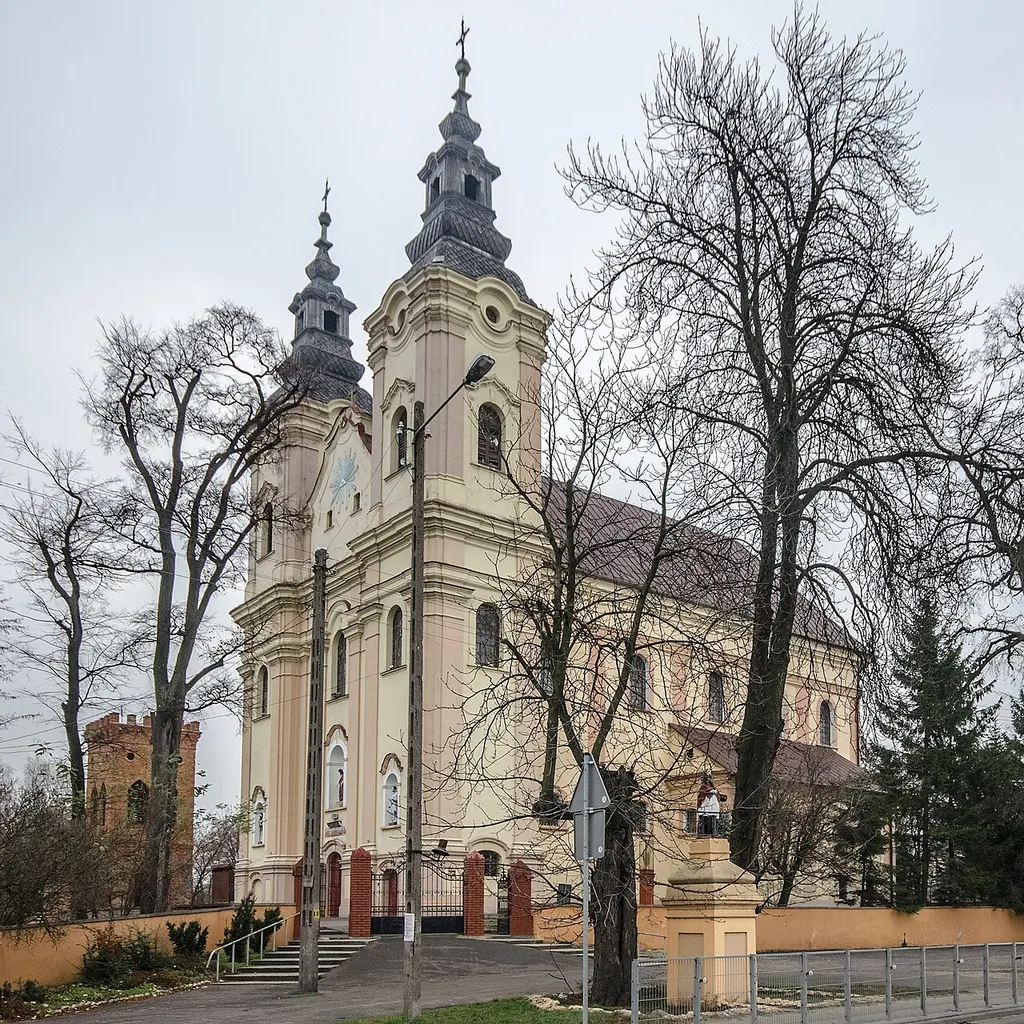 Głuchów, kościół par. p.w. św. Wacława, 1786, XIX