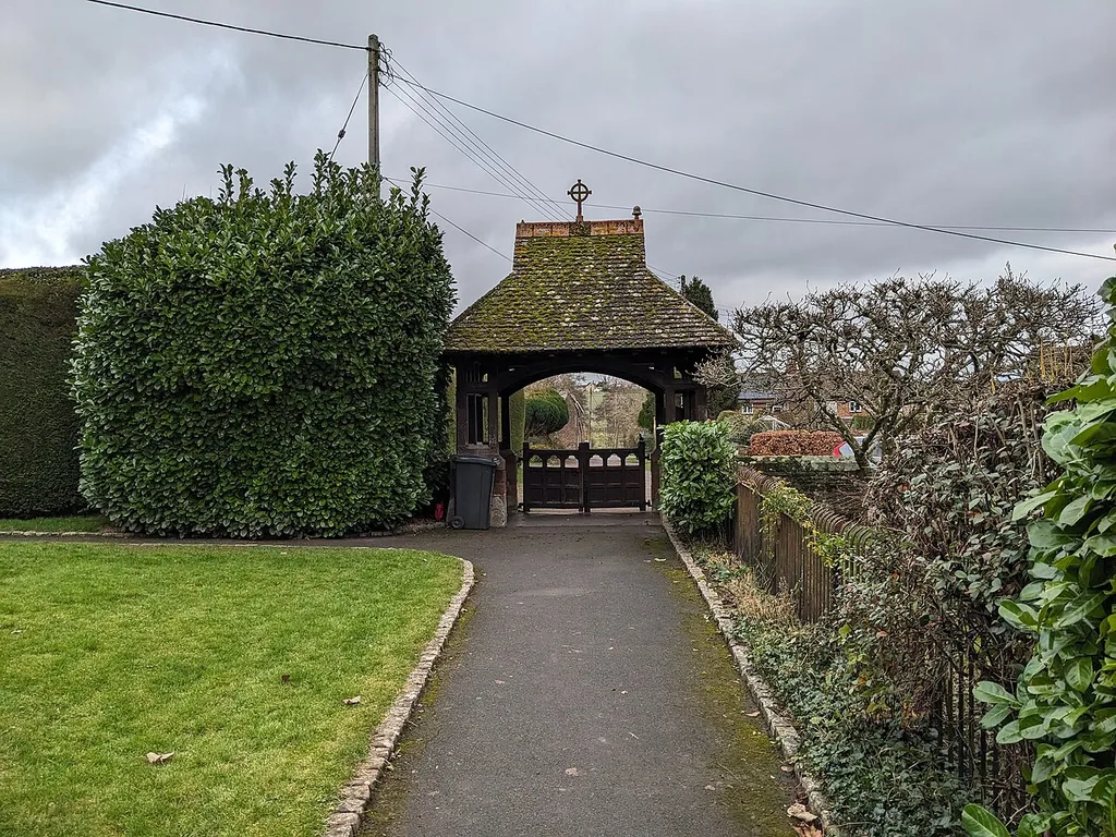 Lychgate at St. David's church (Much Dewchurch)