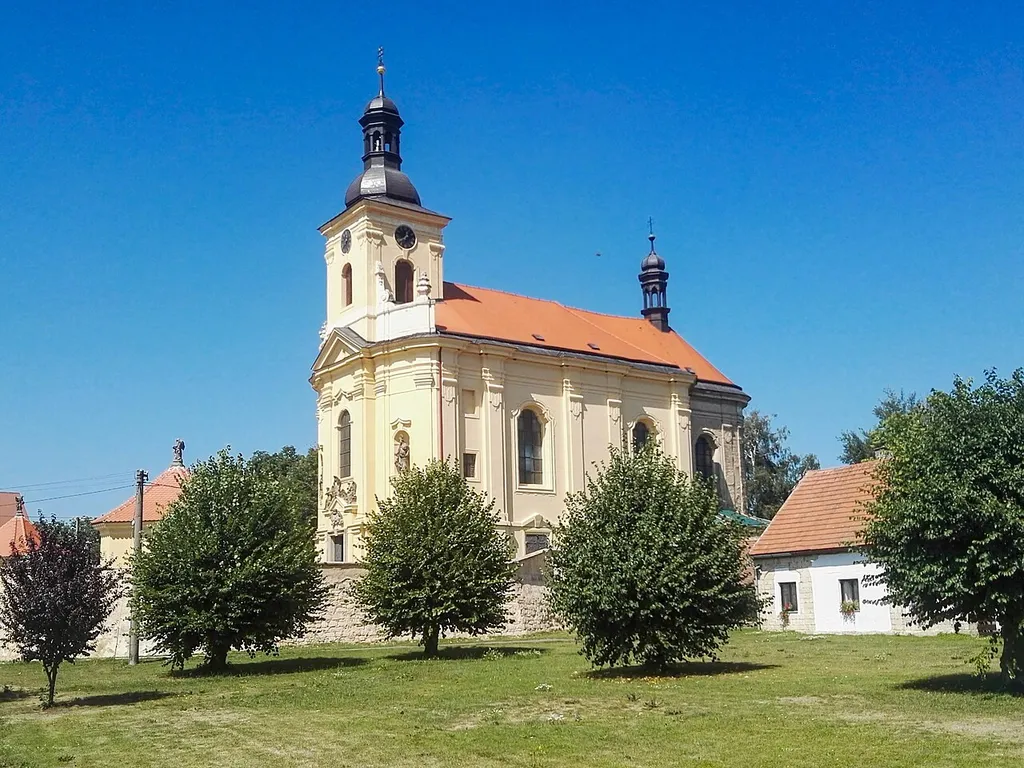 Kostel sv. Václava, Veliš, od jihovýchodu