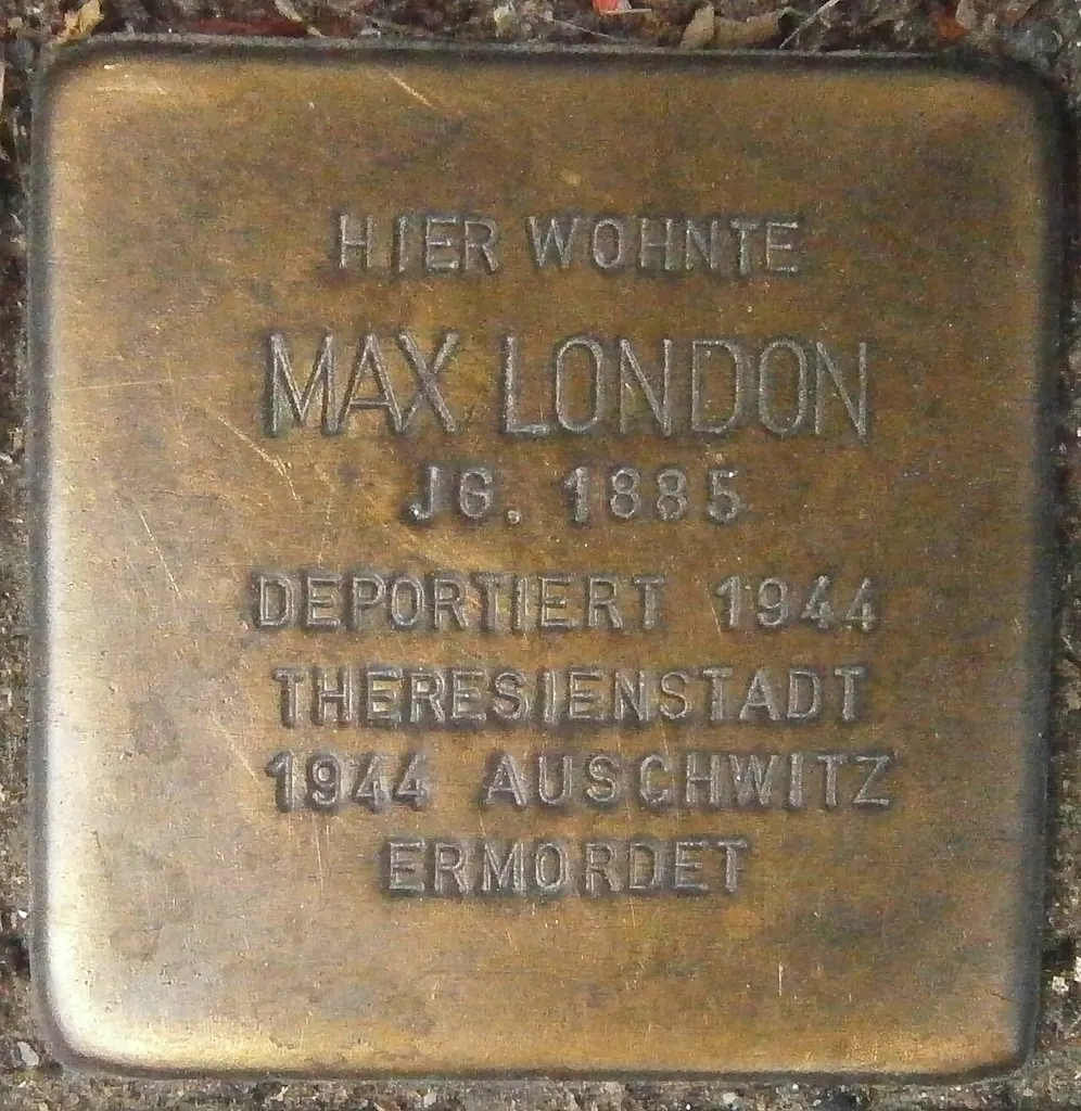 Stolperstein dedicated to Max London