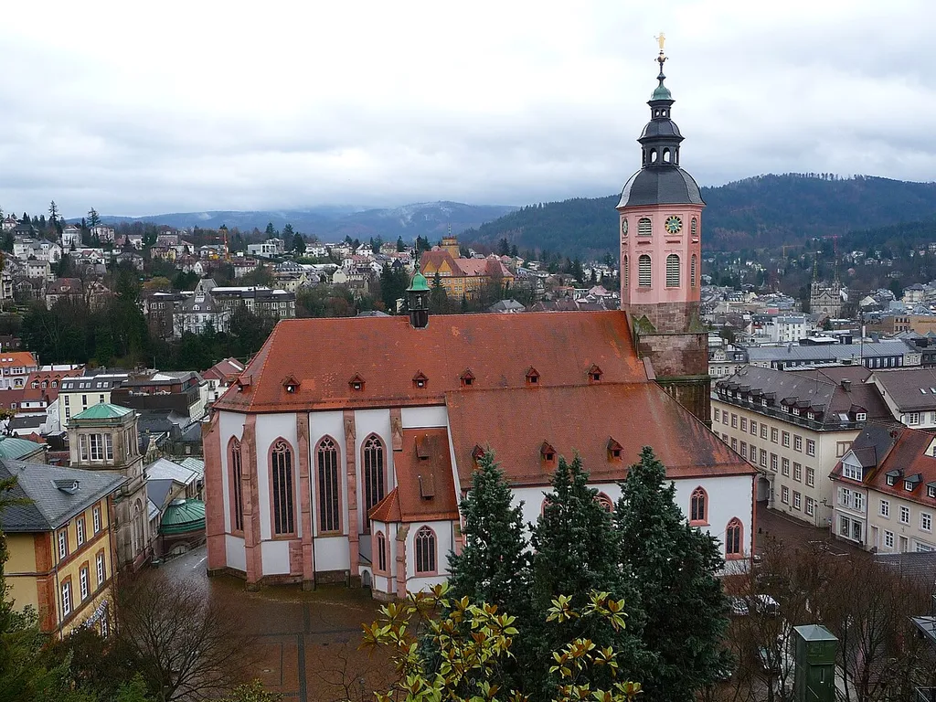 katholische Stiftskirche in Baden-Baden (Baden-Württemberg, Deutschland)
