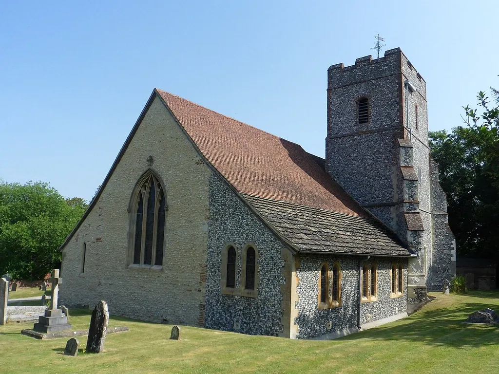 St Mary the Virgin's parish church, St Mary's Close, Fetcham, Surrey, England, seen from the southwest