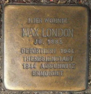 Stolperstein dedicated to Max London