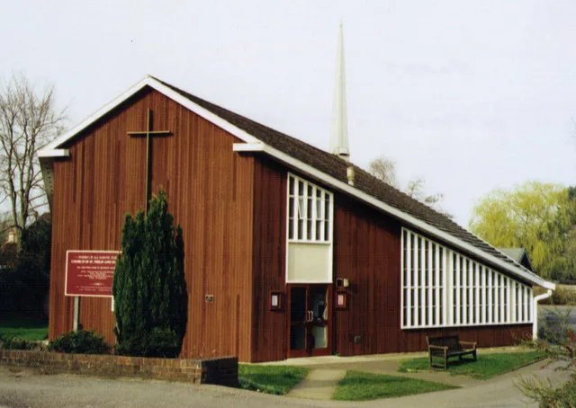 SS Philip and James parish church, Fleet, Hampshire, built in 1966 in district of Pondtail