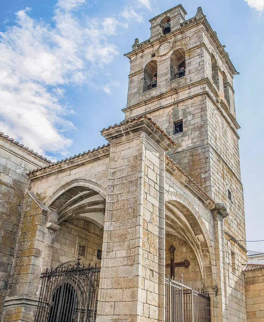 Church tower in Fermoselle, a spanish town in the province of Zamora