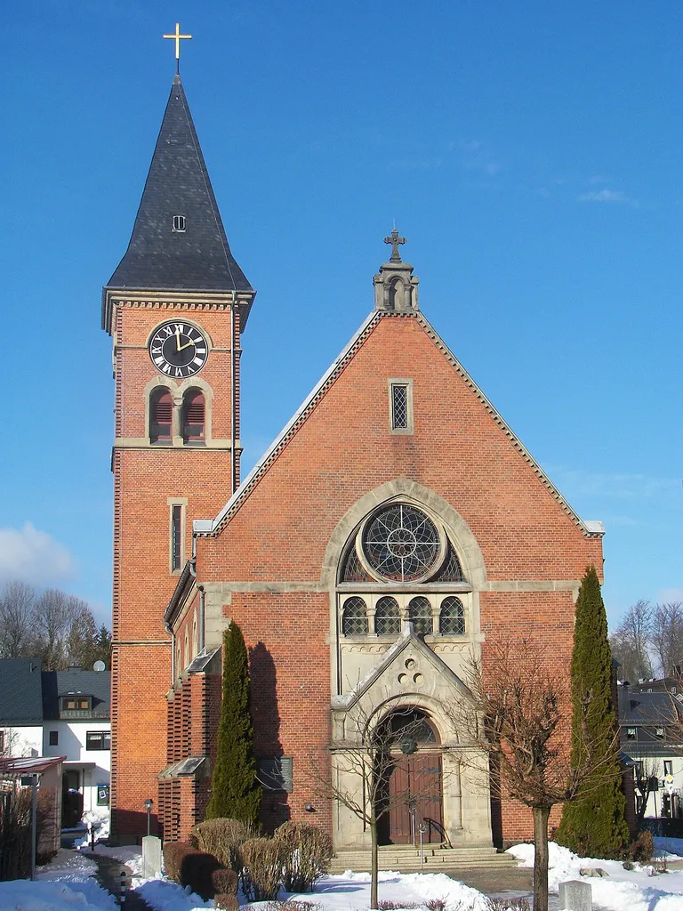 Helmbrechts, Dr. Martin-Luther-Church in city district Wüstenselbitz