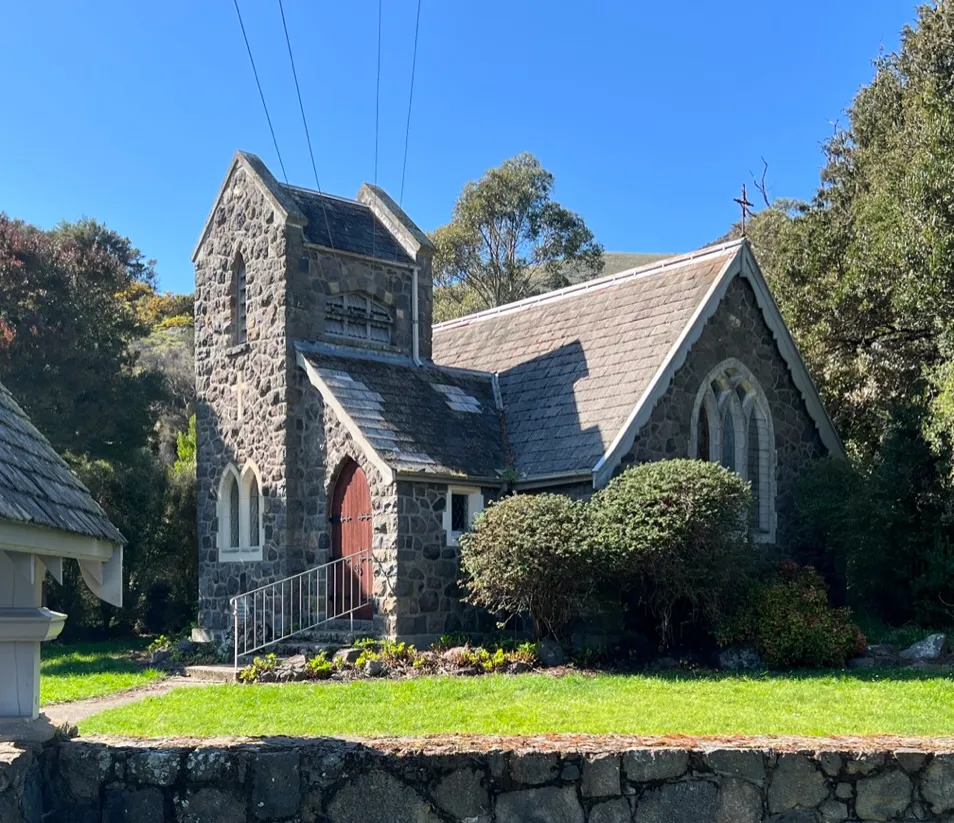 St Kentigern's Church (built in 1933), Kaituna Valley, Banks Peninsula, New Zealand.