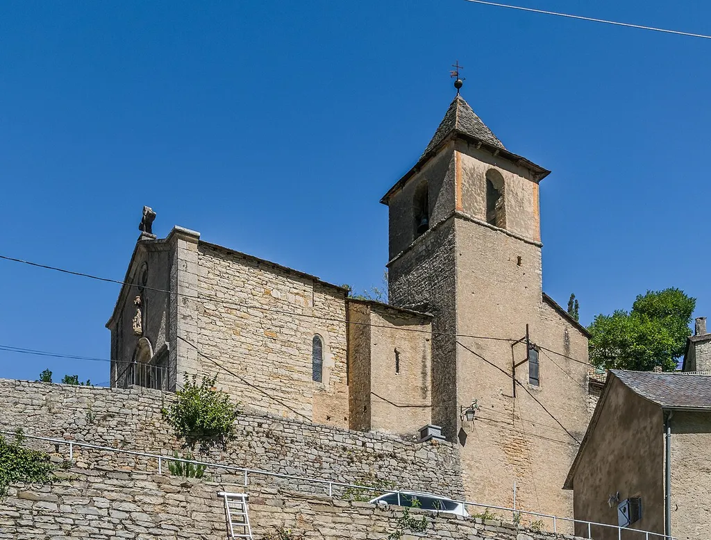 Saint Peter Church of Prades, Lozère, France