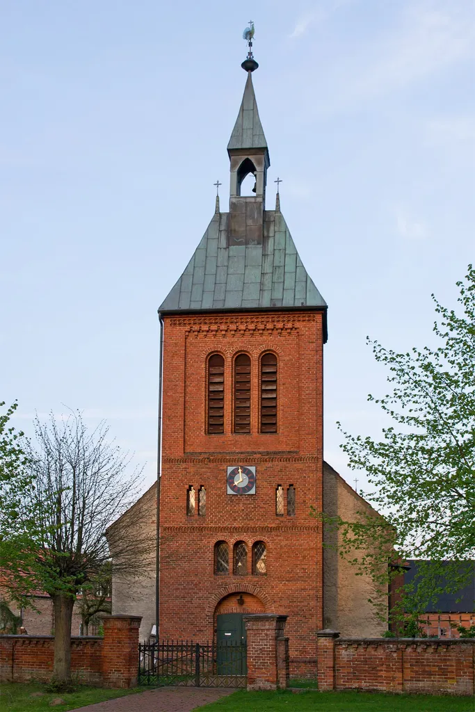 Church of the village Prezelle, district Lüchow-Dannenberg, Lower Saxony, Germany.
