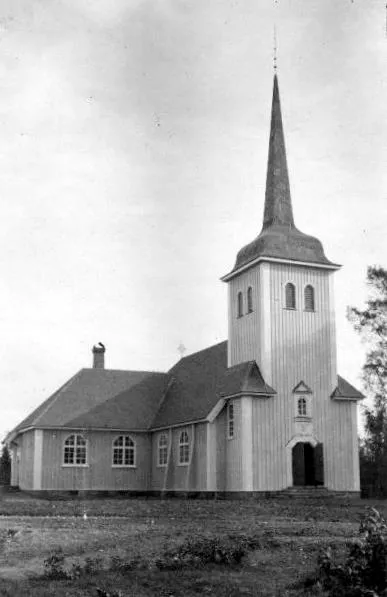 Nyskoga church seen towards the north-west