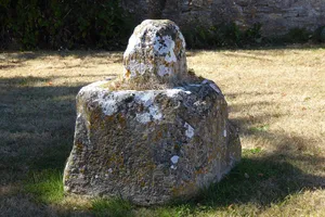 Remains Of Former Cross In Grounds Of Church Hall