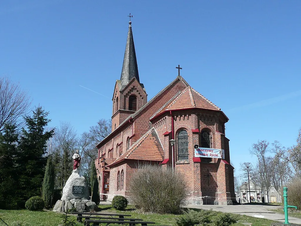 The church in Wenecja, Poland.