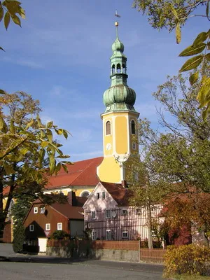 Church in Hochkirch in Saxony, Germany.