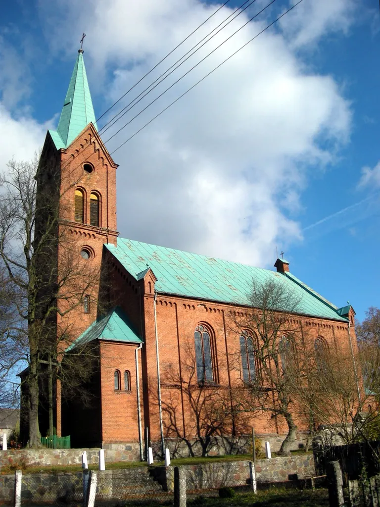 The church of Saints Peter's and Paul's in Lędyczek, Poland.