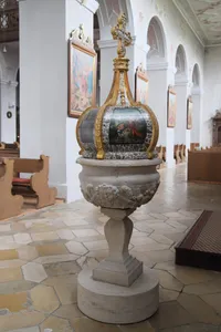 Baptismal font of Mariä Himmelfahrt (Plankstetten)