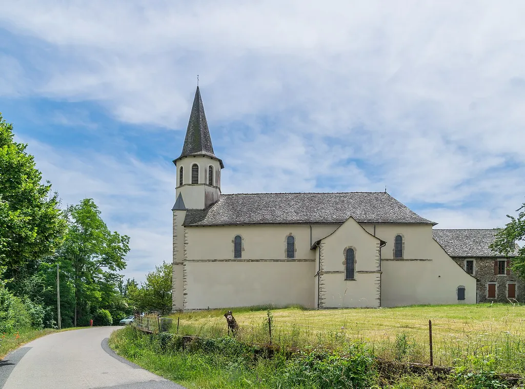 Saint Peter church in Camjac, Aveyron, France