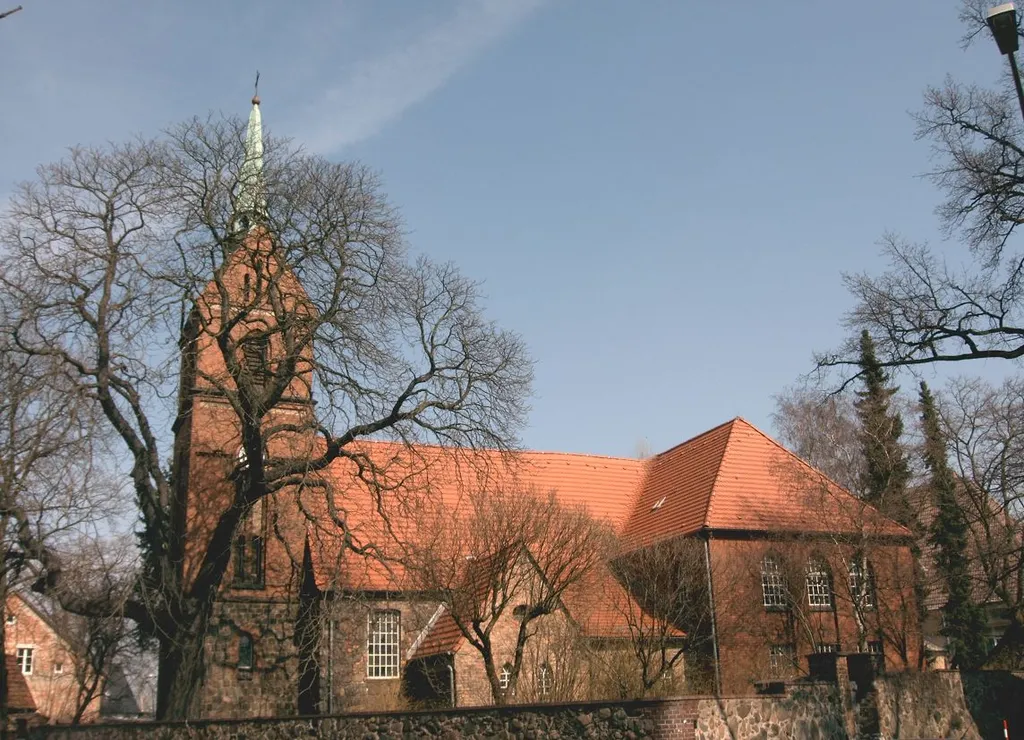 Berlin-Heinersdorf church, erected in the 19th century.