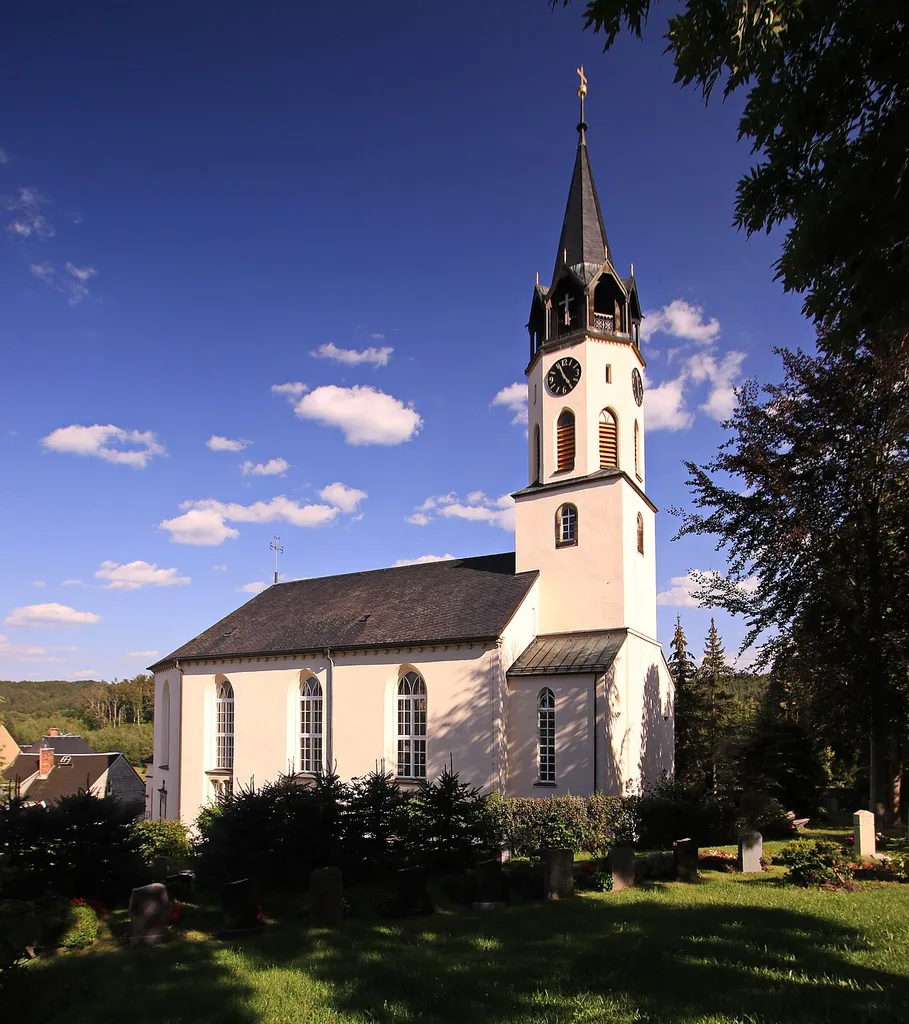 Ev.-luth. Kirche Hartenstein (Sachsen). Landkreis Zwickau, Sachsen.