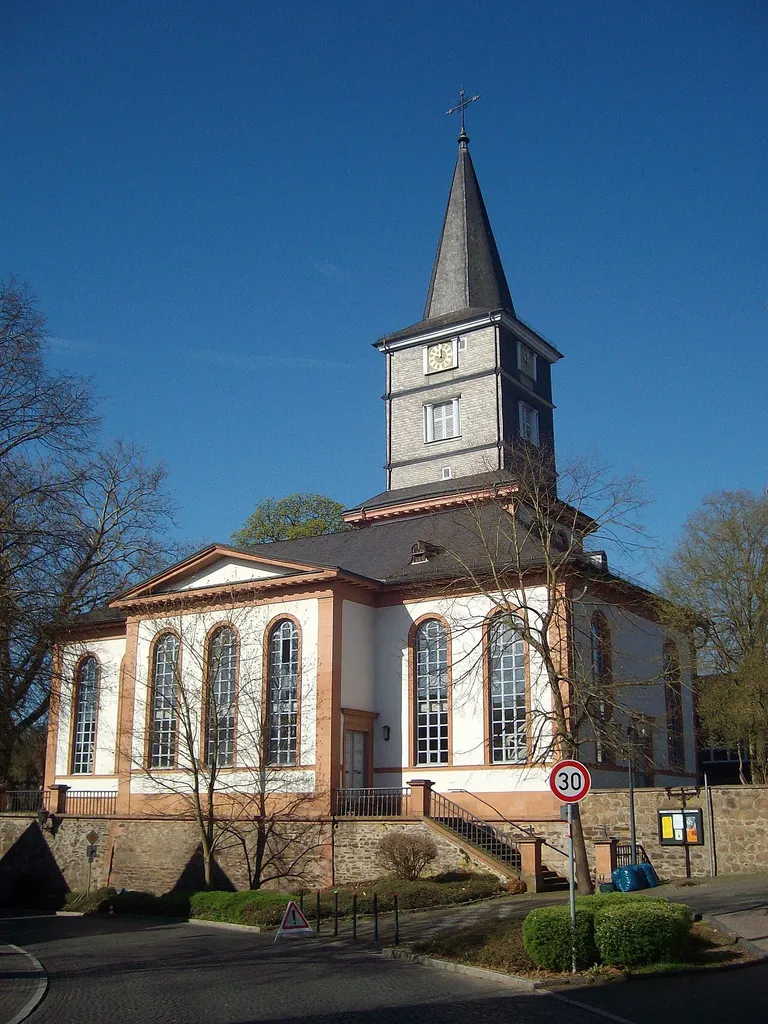 Evangelische Kirche Wißmar, Landkreis Gießen, Hessen, Deutschland
