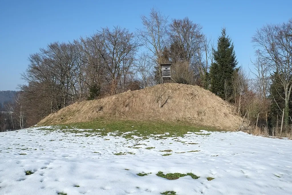 Place of a demolished castle, nowadays called Davidskäpfle, Tettnang-Rattenweiler, county Bodenseekreis, Germany