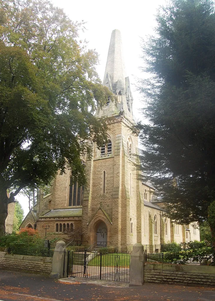 Former Trinity United Reformed Church, Delamer Road, Bowdon, Altrincham, Greater Manchester, England. This is a photo of listed building number 1067924.