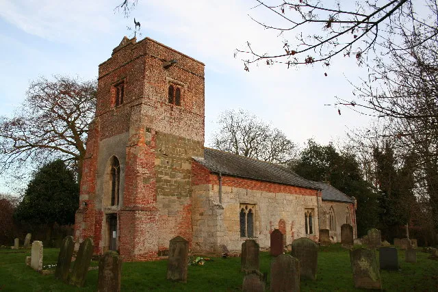 St Margaret's parish church, Roughton, Lincolnshire, seen from the southwest