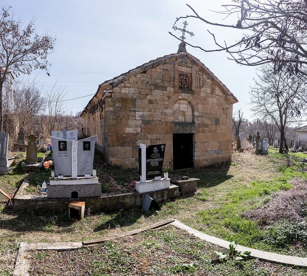 View of the St. George's Church in the village Žegljane