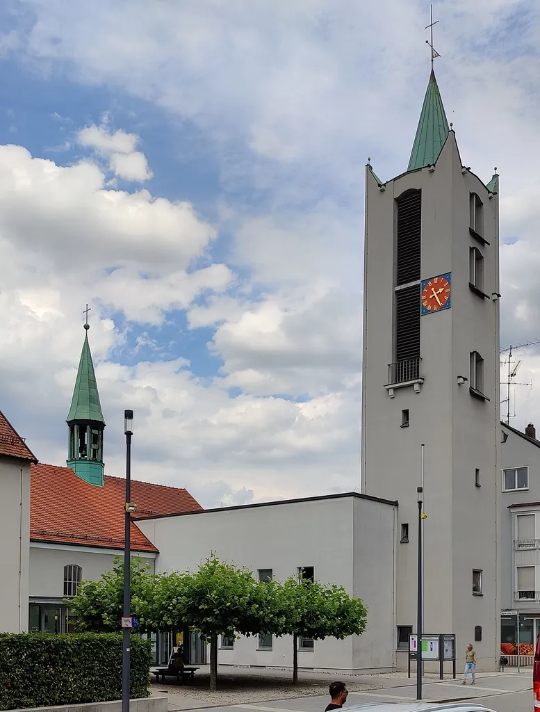 Evangelisch-lutherische Erlöserkirche Schwandorf, Oberpfalz, Bayern, Deutschland