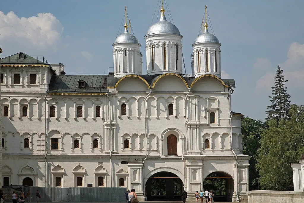 Kreml (Moskau): Patriarchen Palast und Zwölf-Apostel-Kirche, ein Bauwerk aus dem 17. Jahrhundert.