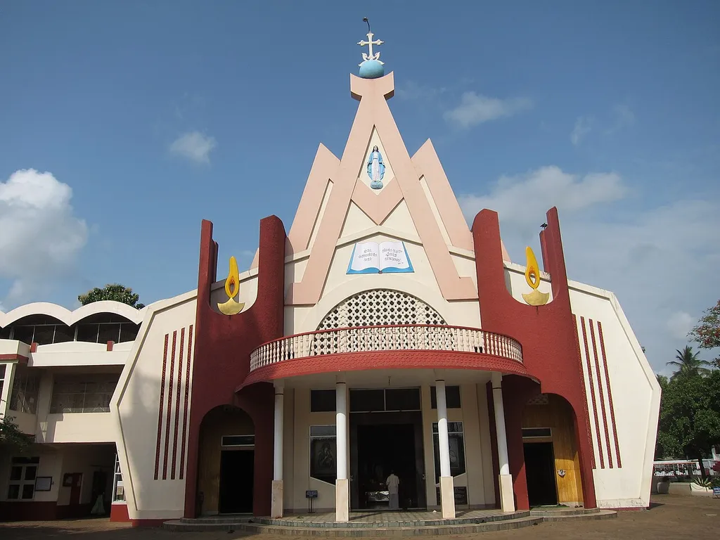Front facade of the church