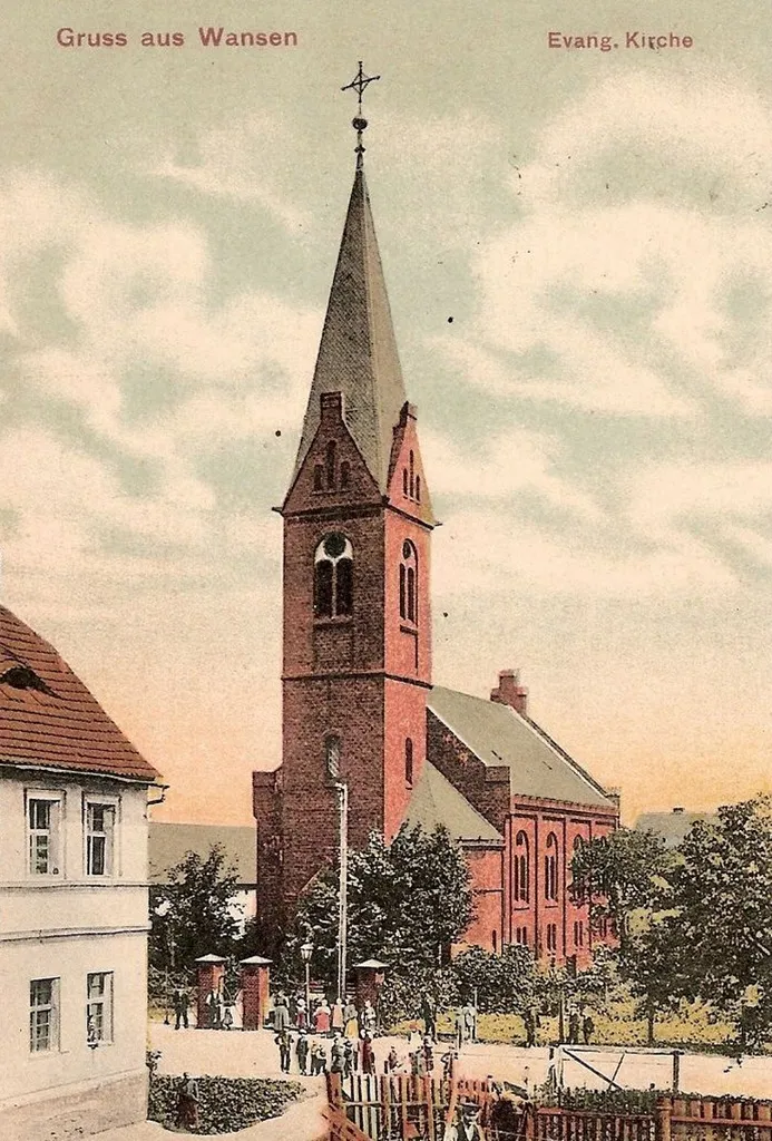 Protestant Church in Wiązów/Wansen; Destroyed 1956
