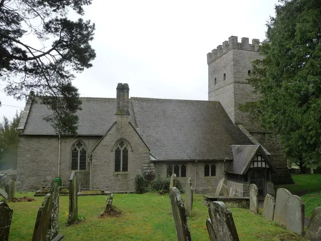 St Mary's parish church, Clifford, Herefordshire, seen from north-northeast
