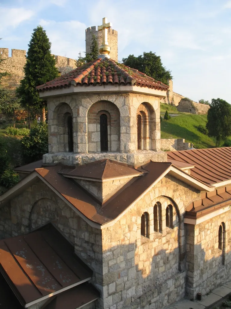 Church of Holy Petka with Despots tower in Belgrade fortress, Serbia.