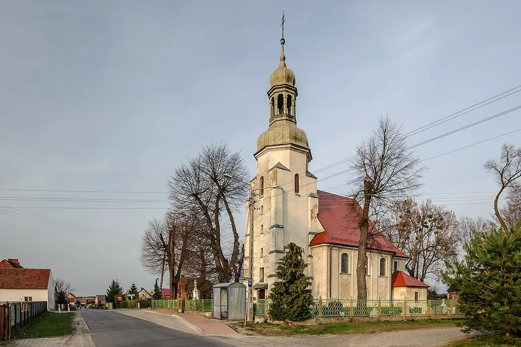 Bychowo, kościół fil. p.w. św. Jana Nepomucena, XVIII