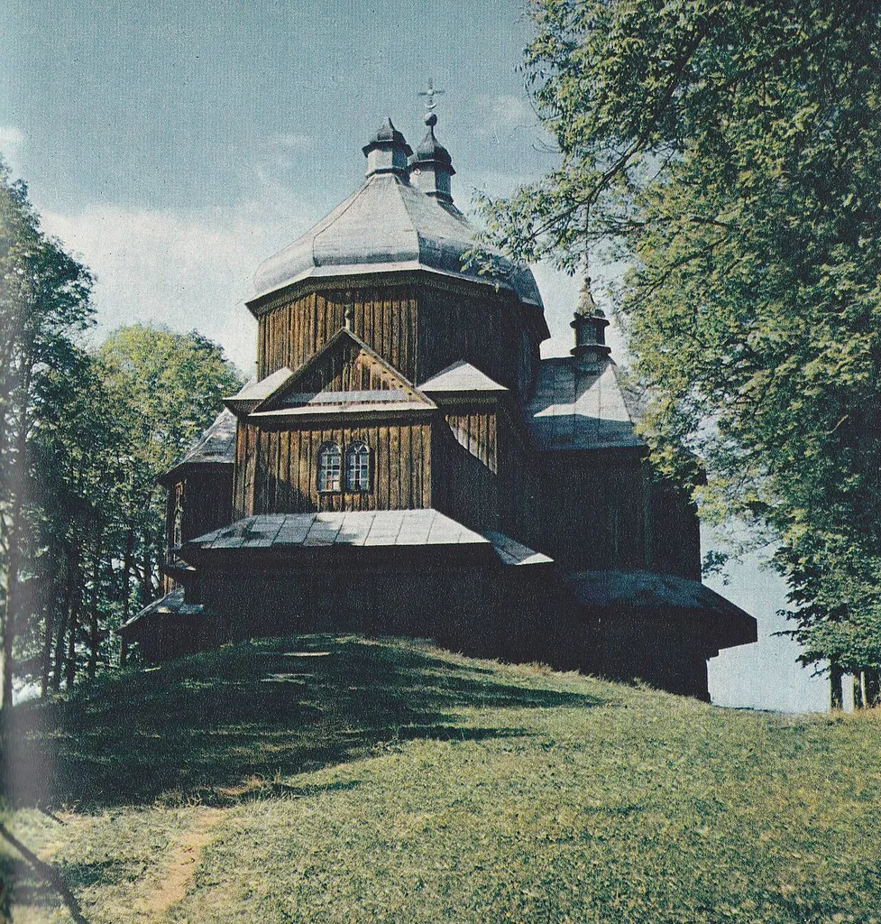 No longer existing orthodox church in Lutowiska