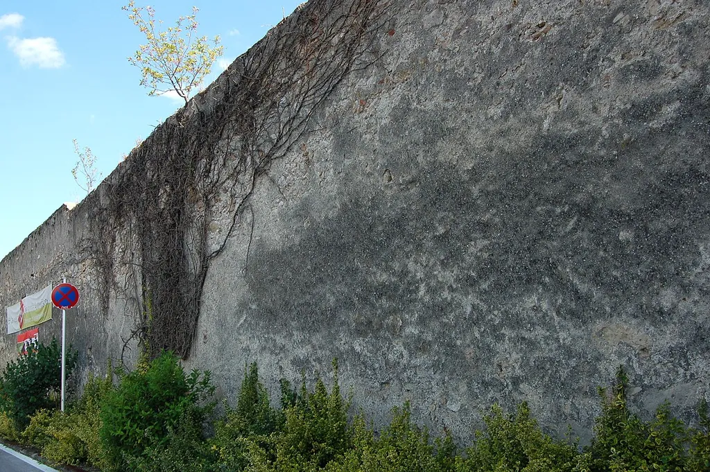 Garden wall of Neukloster Abbey, near Ungargasse 22, in Wiener Neustadt (a cultural heritage monument)