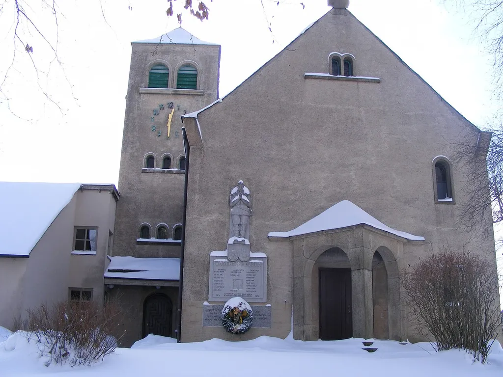Protestant Gustav-Adolf-Church in the district Ahornis; City Münchberg