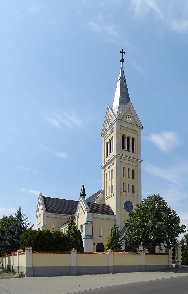 Janków. Zaleśny, Greater Poland. Church of Saint Adalbert completed in 1908.