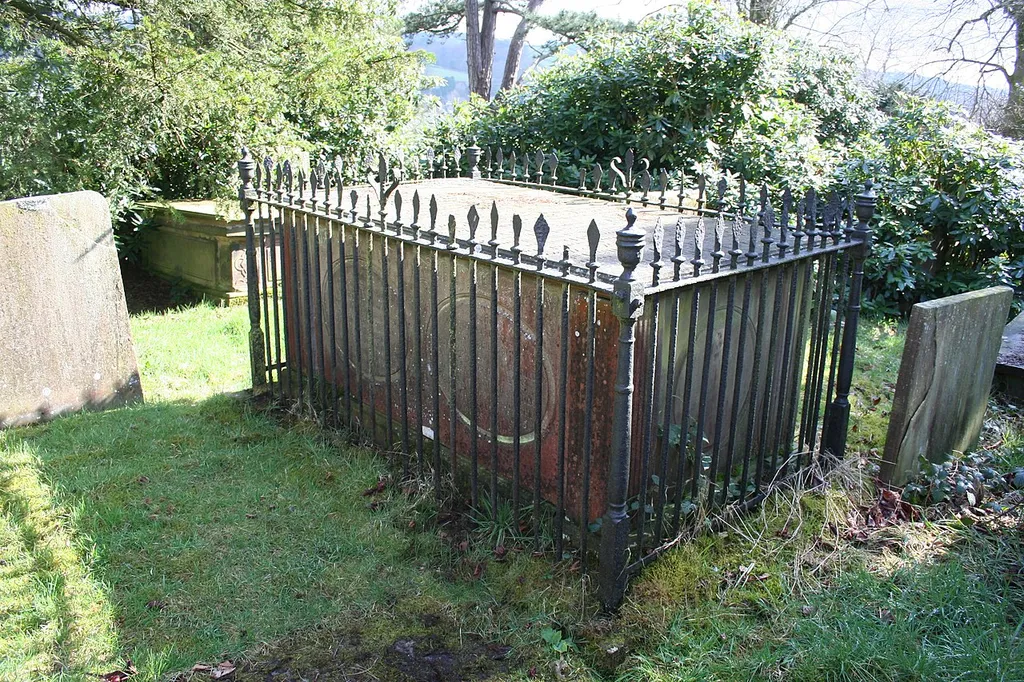 Hargreaves Memorial and railed enclosure approximately 15 metres south of Church Of St Lawrence .mw-parser-output .messagebox{margin:4px 0;width:auto;border-collapse:collapse;border:2px solid var(--border-color-progressive,#6485d1);background-color:var(--background-color-neutral-subtle,#fbfcff);color:var(--color-base,#202122);box-sizing:border-box;border-inline-start-width:8px}.mw-parser-output .messagebox.mbox-small{font-size:88%;line-height:1.25em}.mw-parser-output .mbox-warning,.mw-parser-output .mbox-speedy{border:2px solid var(--border-color-error,#b22222);background:var(--background-color-error-subtle,#ffdbdb);border-inline-start-width:8px}.mw-parser-output .mbox-serious,.mw-parser-output .mbox-delete,.mw-parser-output .mbox-stop{border:2px solid var(--border-color-error,#b22222);border-inline-start-width:8px}.mw-parser-output .mbox-issue,.mw-parser-output .mbox-content{border:2px solid #f28500;background:var(--background-color-warning-subtle,#ffe);border-inline-start-width:8px}.mw-parser-output .mbox-query,.mw-parser-output .mbox-style{border:2px solid #f4c430;background:var(--background-color-warning-subtle,#ffe);border-inline-start-width:8px}.mw-parser-output .mbox-shit{border:2px solid #960;border-inline-start-width:8px}.mw-parser-output .mbox-license{border:2px solid #88a;border-inline-start-width:initial}.mw-parser-output .mbox-legal{border:2px solid var(--border-color-notice,#666);background:var(--background-color-base,#fff);border-inline-start-width:8px}.mw-parser-output .mbox-honor{border:2px solid #ca3;background:var(--background-color-warning-subtle,#fcf4db);border-inline-start-width:8px}.mw-parser-output .mbox-growth{border:2px solid #8d4;background:var(--background-color-success-subtle,#d5fdf4);border-inline-start-width:8px}.mw-parser-output .mbox-move{border:2px solid #93c;border-inline-start-width:8px}.mw-parser-output .mbox-protection,.mw-parser-output .mbox-message{border:2px solid var(--border-color-base,#aaa);border-inline-start-width:8px}.m