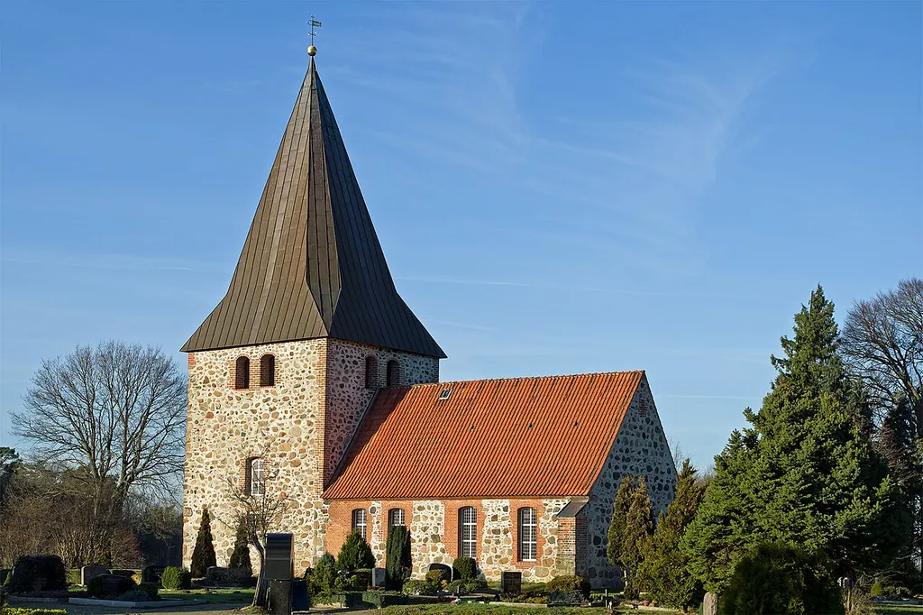 Church of Woltersdorf (district Lüchow-Dannenberg, northern Germany).