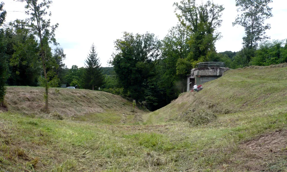 Der Keltenwall und später auch mittelalterliche Wallgraben bei Rheinau ZH