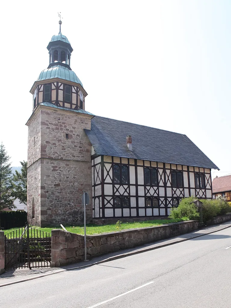 Kirche St. Bonifatius, Kirchenschiff 1855, in Wichtshausen, Ot von Suhl