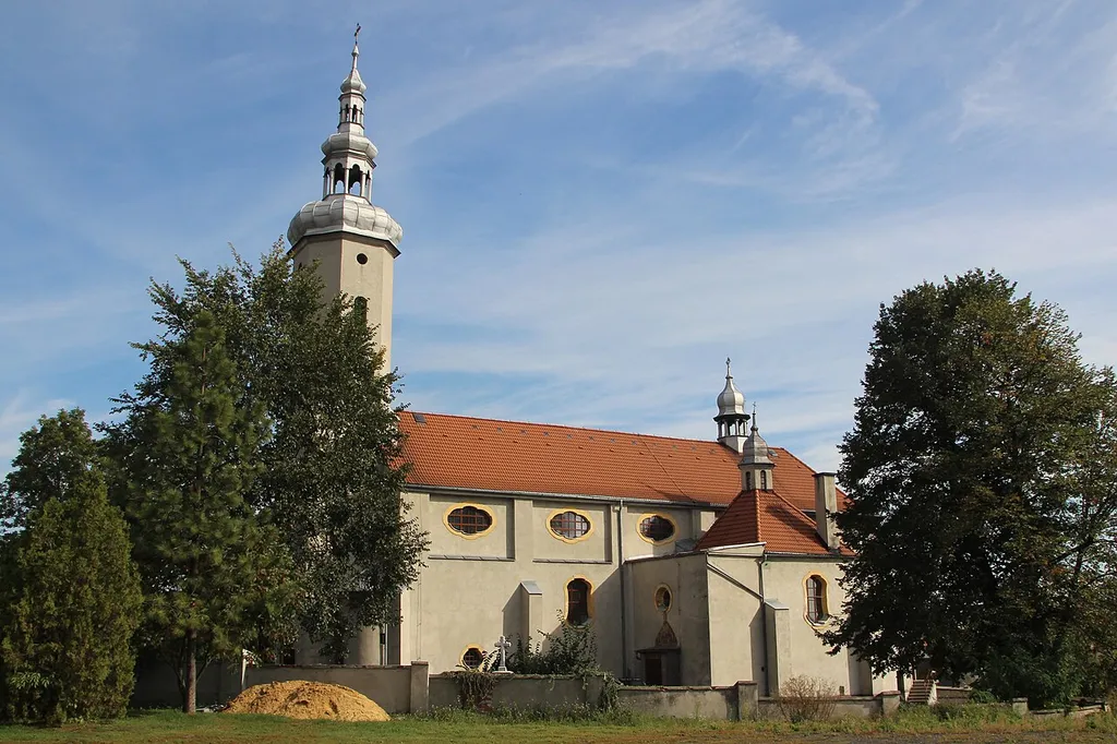 Church in Polska Cerekiew, Poland.