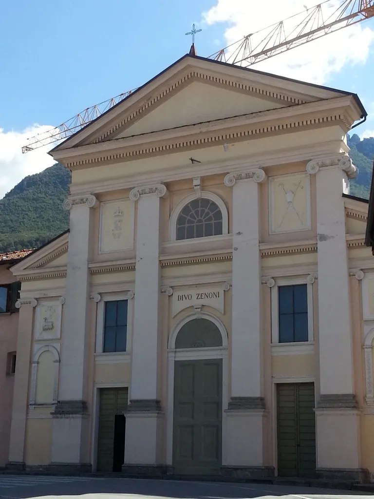 Italy, Lombardy, Mandello del Lario (LC): church of san zenone in Piazza Vittoria
